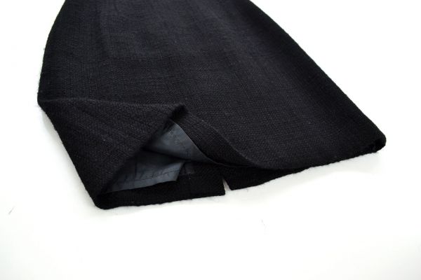 ◆美品◆インディヴィ◆半袖ウールツイードワンピース 38/9号