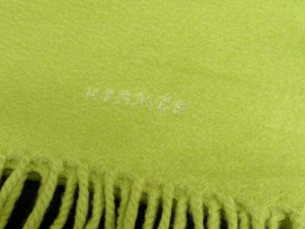 6010エルメス本物カシミヤ100%ストールマフラーアニスグリーン