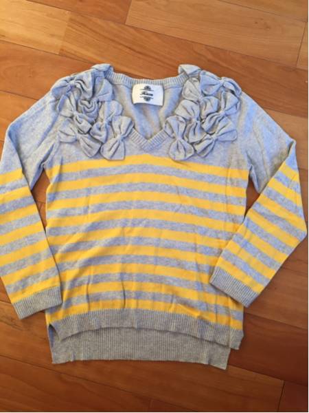 Kaon カオン セーター ボーダー リボン