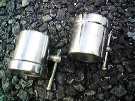 発送地域限定バーベルシャフト約180㎝ カラー付ボディビル