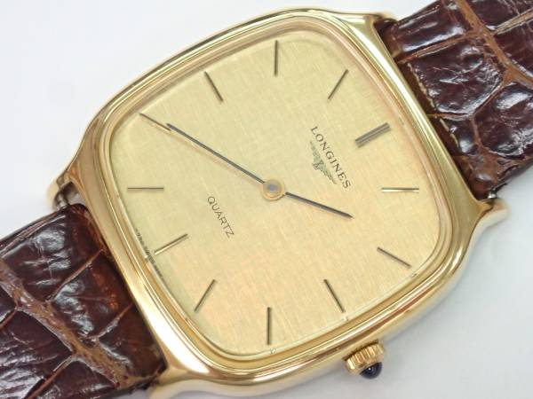 ●美品 ロンジン LONGINES クォーツ QZ 腕時計 メンズ 純正尾錠