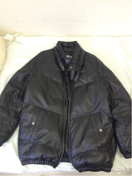 STUSSY LEATHER BRONX JKT ラムレザーダウン