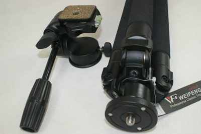 国内未発品 三脚WF-6663A+雲台付き ビデオカメラ用