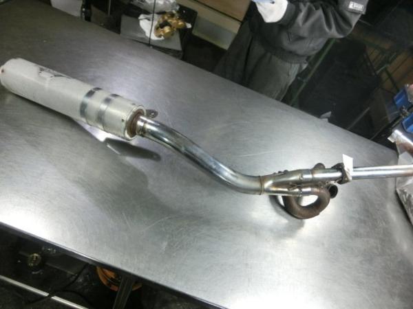 VT250スパーダ モリワキ製ツアラーフルエキゾーストマフラー