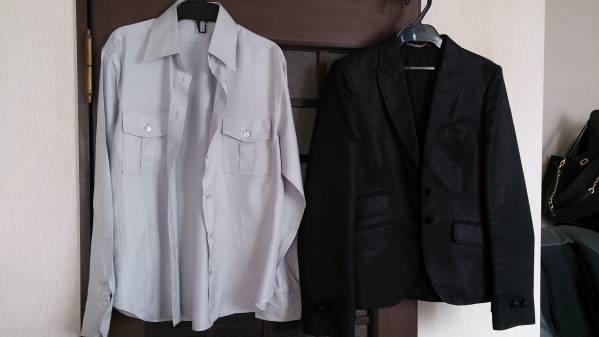 グッチ★正規品★カッコイイジャケット&シルクシャツ★40