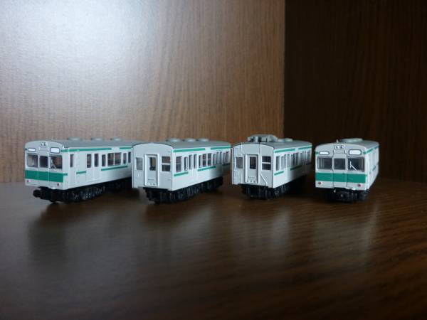 ★Bトレインショーティー パート14 103系 緑帯 4両セット組立品