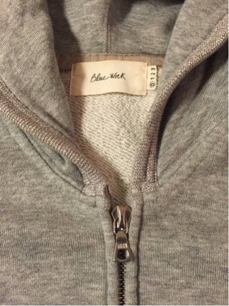 Blue Work トゥモローランド ジップパーカー 0 S ビームス