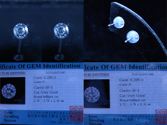 最落無！最高最上級Dカラー 0.409ct大粒天然ダイヤD/SI2/VG 鑑付_3
