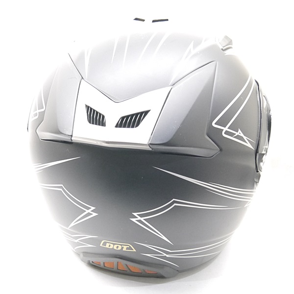 中古　MHR バイクヘルメットXL　　DION DESIGN MHR DION DESIGN DOT バイク用 ヘルメット 黒銀 L 中古 ジャンク(L