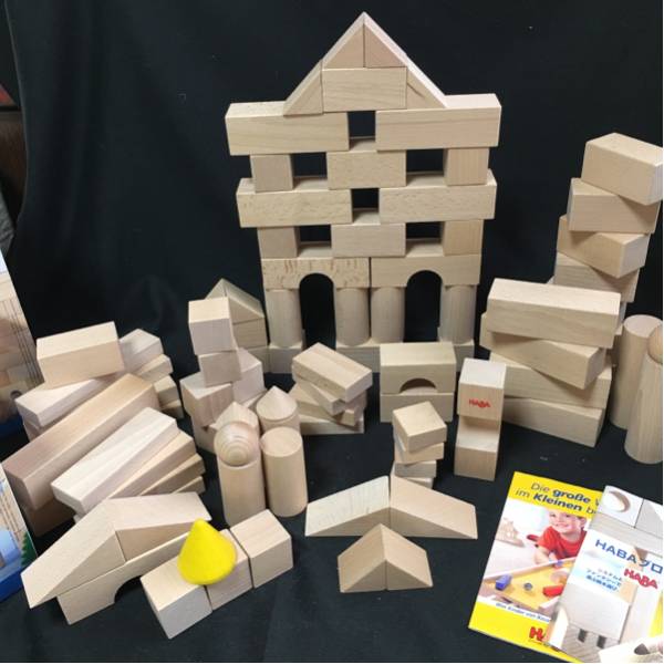 ドイツ製 HABA社☆白木 積み木 60+26ピース_1