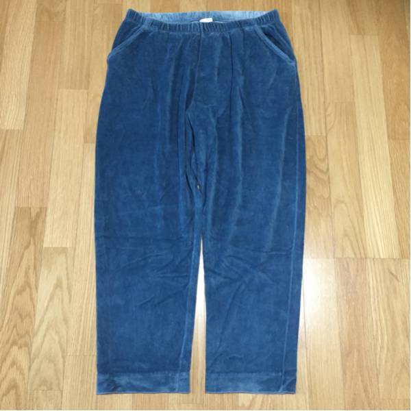 80s LL BEAN ベロア フリース パジャマパンツ エメラルド UB307