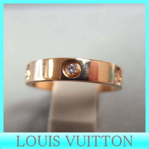 新品同様ヴィトン プティットバーグアンプラントK181Pダイヤ指輪