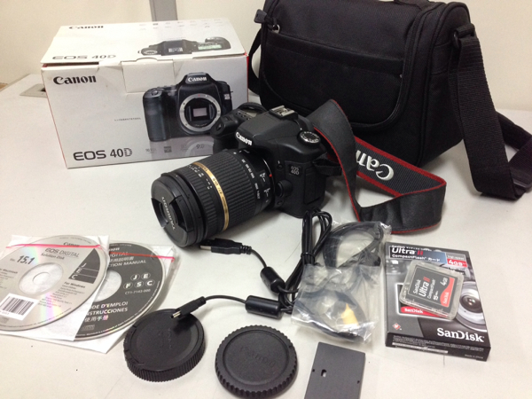 HY/L28C 中古品 Canon EOS40D TAMRON 18-270mm バッグ付き