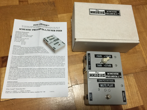 Pete Cornish Acoustic Preamp DI ピートコーニッシュ Gilmour ピート