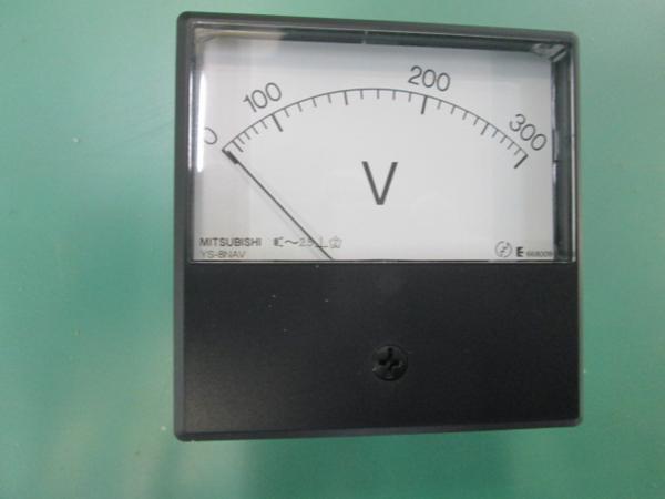 ●未使用/三菱 交流電圧計 YS-8NAV 300V 取付用10台[1212DI]8BM#