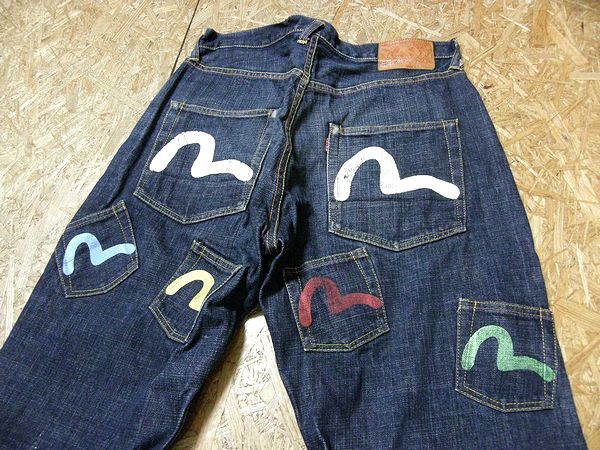 エヴィス■メニーポケットジーンズ　W33　USED　正規品