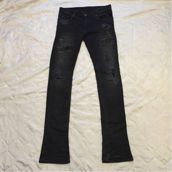 LGB クロスレザーパッチデニム HYDE着 ifsixwasnine