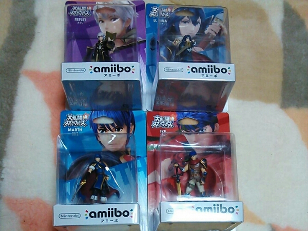 アミーボ amiibo ルキナ ルフレ アイク マルス 在庫8セット ゲーム