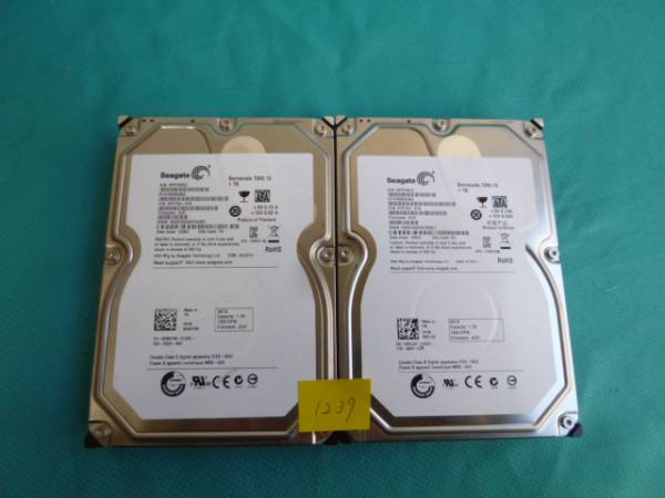 H1239★Seagate/ST31000524AS/1TB/3.5inch/SATA/２個セット