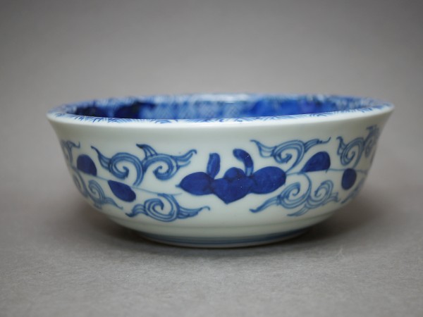 伊万里 古伊万里 染付 ベロ藍 花の図 蝶の図 花と蝶々◇ベロ藍で素敵