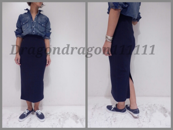 Ron Herman ロンハーマン/ワッフルタイトスカート/ミモレ 2015