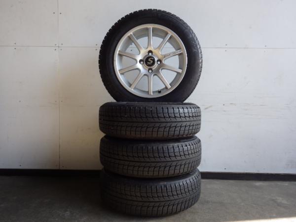 Y281【送料無料175/65R15】MINI 溝有スタッドレスセット