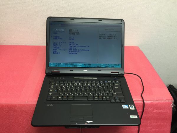 NEC LL550/T CELERON 1660MHz BIOS 確認ジャンク(81918 NEC Lavie