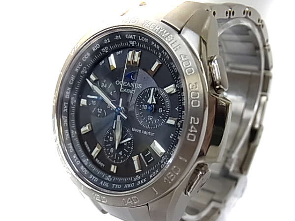CASIO/カシオ OCEANUS ソーラー電波腕時計 OCW-T600TDB-1AJF