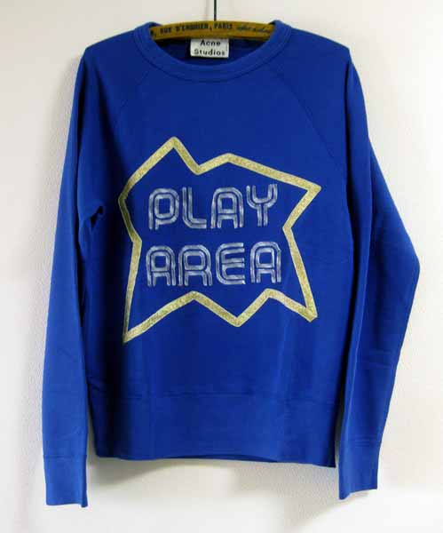 未使用 acne studios アクネ スウェット ブルー xxs 2014