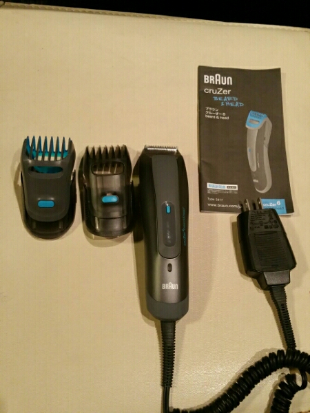 (美品)ブラウンCruzer6 beard&head　ヘアー、髭トリマー