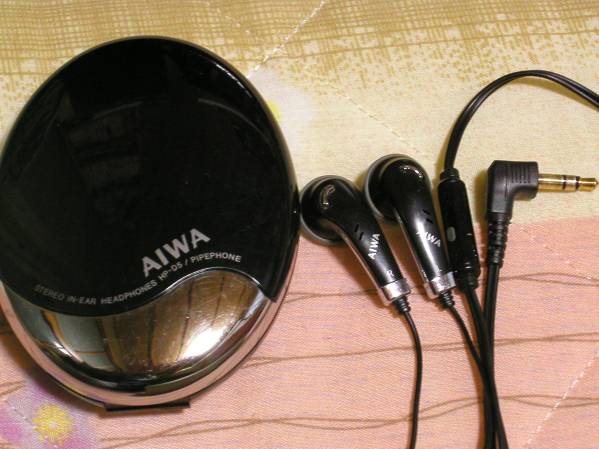 AIWA HP-D5 PIPEPHONE 動作品 コードやや経年硬化有り(イヤフォン