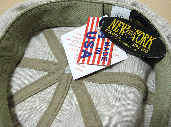USAニューヨークハットNewYorkHat Linen Spitキャスケット L oat