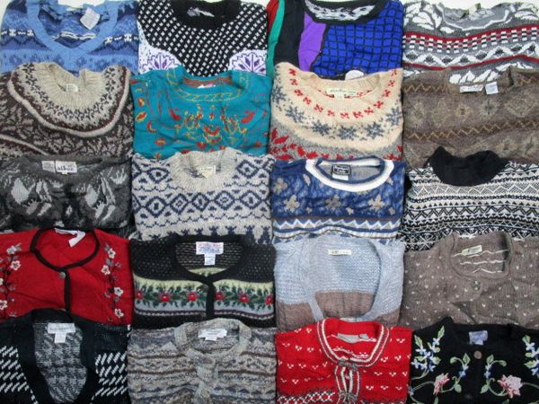 USA輸入★柄 セーター/カーディガン 20枚セット★古着卸 MIX
