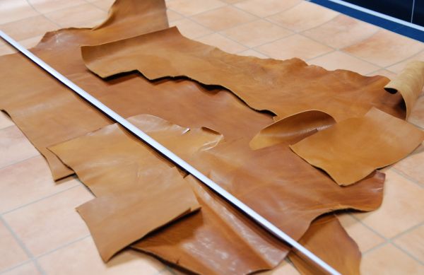 ◆ヌメ革◆フルタンニンオイル/アンチックキャメル93ds!4377