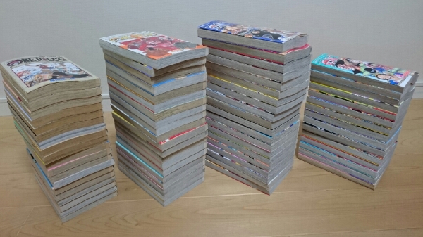 ONE PIECEワンピース古本1-73+ウォンテッド74巻 不要ため出します