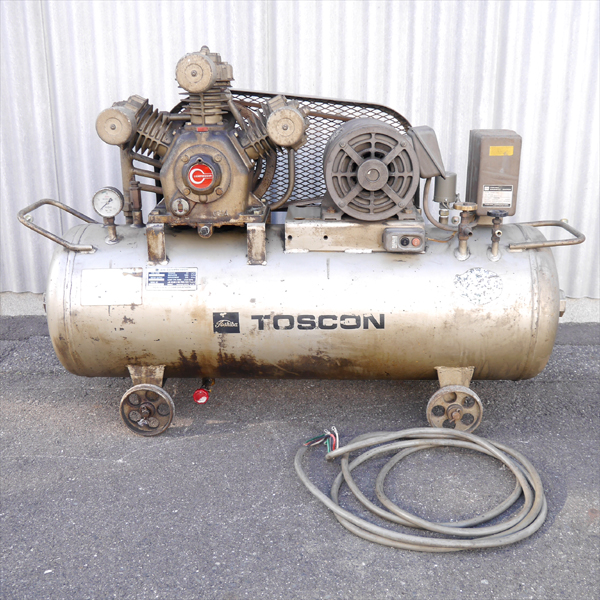 東芝 エアーコンプレッサー TOSCON GP6-22T4 200V◆車屋/工場