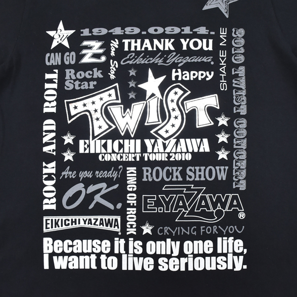 送料250円矢沢永吉E.YAZAWA★2010TWISTコンサートツアーTシャツL