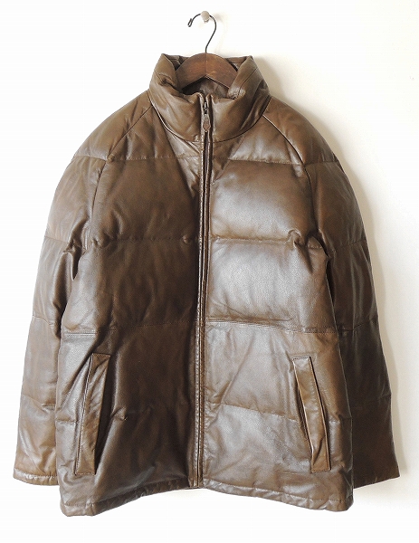 ALEXANDER JULIAN レザーダウンジャケット [35L2306]