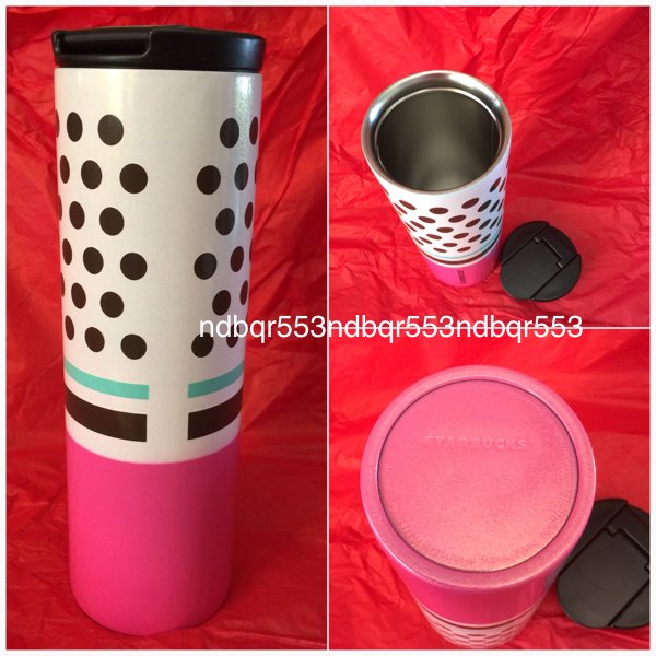 北米 スタバ バレンタイン ステンレス ドット タンブラー