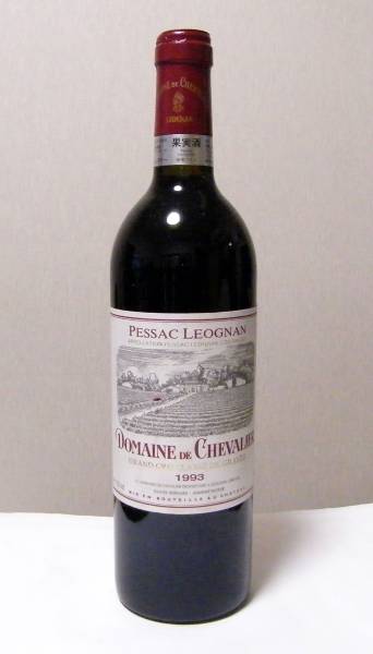 ドメーヌ ド シュヴァリエ 赤 1993年 19年間寝かせた状態☆ 飲料 赤