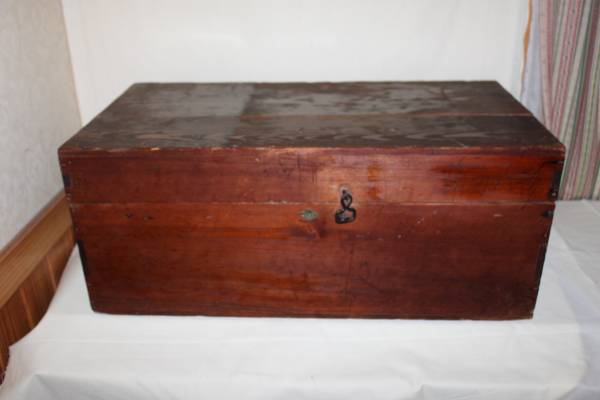 ●美術品・骨董品の道具箱 時代木箱/検中国古美術煎茶掛軸