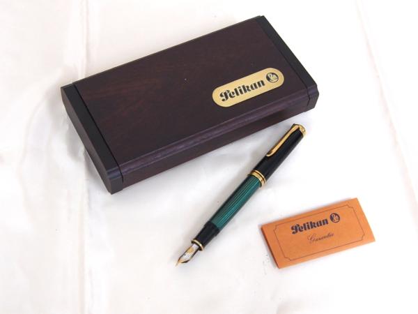 ○0.01 ペリカン 【M800 緑縞 旧モデル】 万年筆 Pelikan ペリカン 万年筆