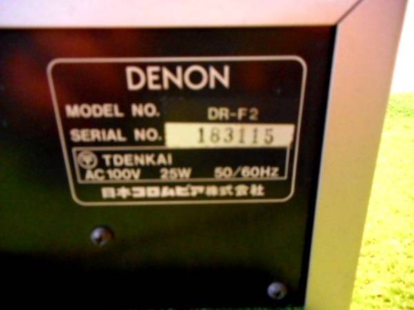 DENON デンオン カセットデッキ TR-F2 修理済 全機能動作確認 DENON デンオン カセットデッキ TR-F2 修理済 全機能動作確認 ①