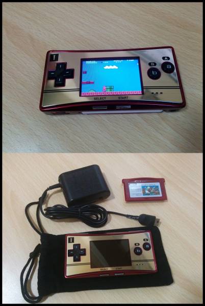【超美品】ゲームボーイミクロ　ファミコンカラー本体+マリオ