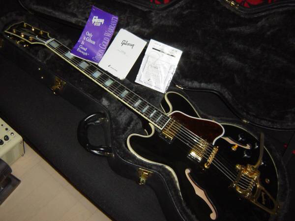 GIBSON ES-355 EB BIGSBY 05年製 エボニー指板 修復歴有り Gibson
