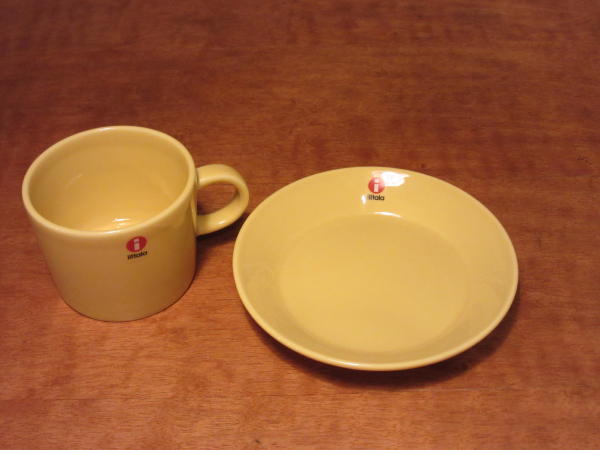 廃盤☆美品 iittala Teema イエロー カップ&ソーサー②ティーマ