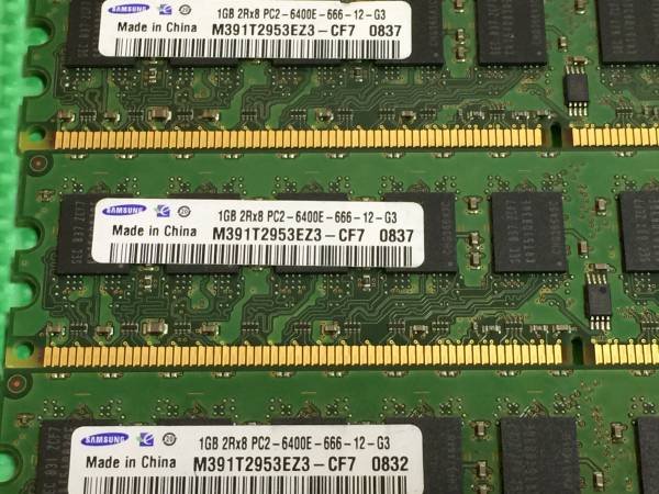 送料無料 SAMSUNG 1GB 2Rx8 PC2-6400E 4枚_3