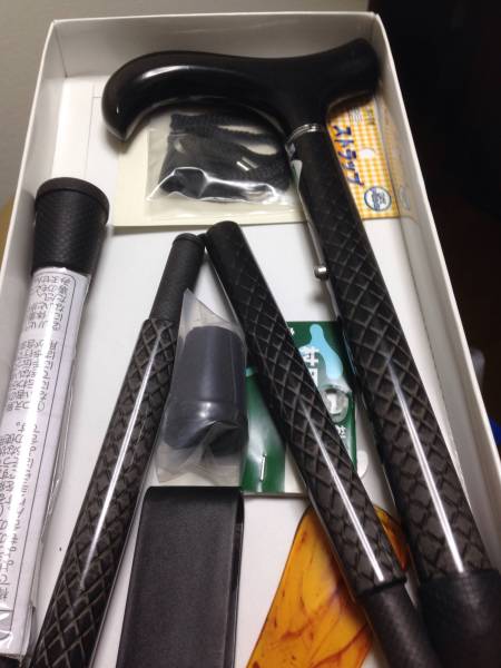 杖 ステッキ カーボン 敬老の日 シルバー 歩行補助 介護_1