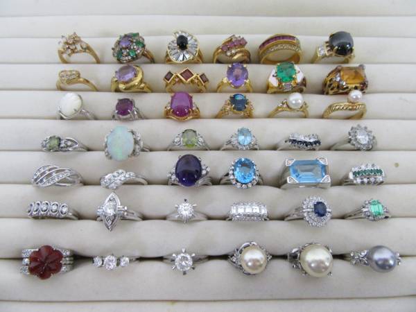 【超豪華42点】大放出カラーストーンリングアソート/シルバー等