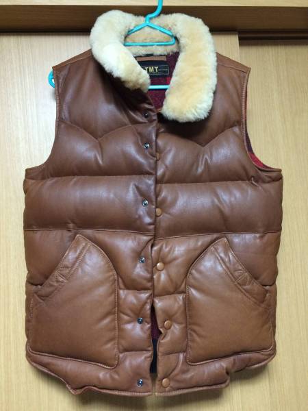 TMTレザーダウンベストheroキムタク